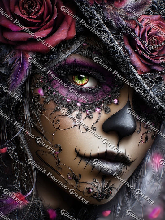 Die Königin der Schatten by Sweet_Loco_AI 75x100 180 Farben