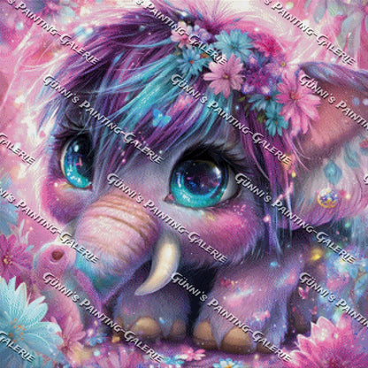 Lumi das Lichtermammut by Elly_A.I. 80x80 234 Farben