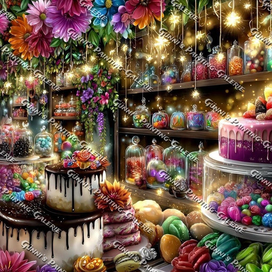 Candyland der Träume by Andy‘s_AI_Art 100x100 mit 400 Farben