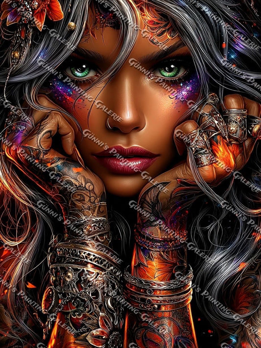 Schönheit aus dem Feuer by Andy‘s_AI_Art 75x100 270 Farben