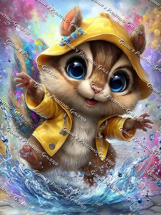 Pfützenparty by illumaris KI_Art 75x100 280 Farben