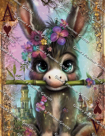 Der kleine Wächter des Schlossgartens by Elly_A.I. 70x90 295 Farben
