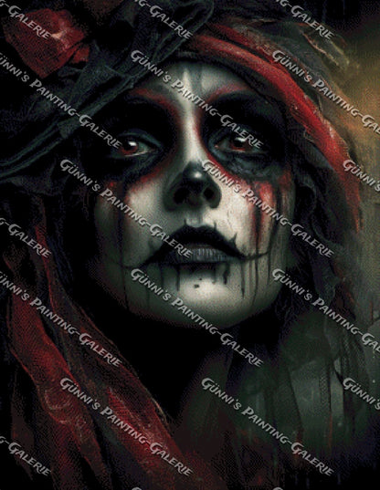 Die Schwarze Seherin by Karla 70x90 115 Farben