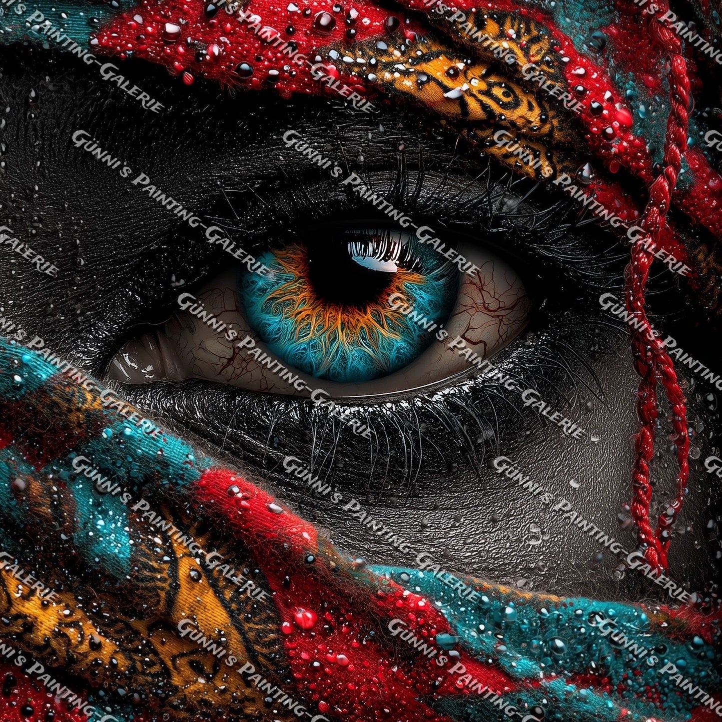 Das Auge des Sturms by QN 90x90 300 Farben
