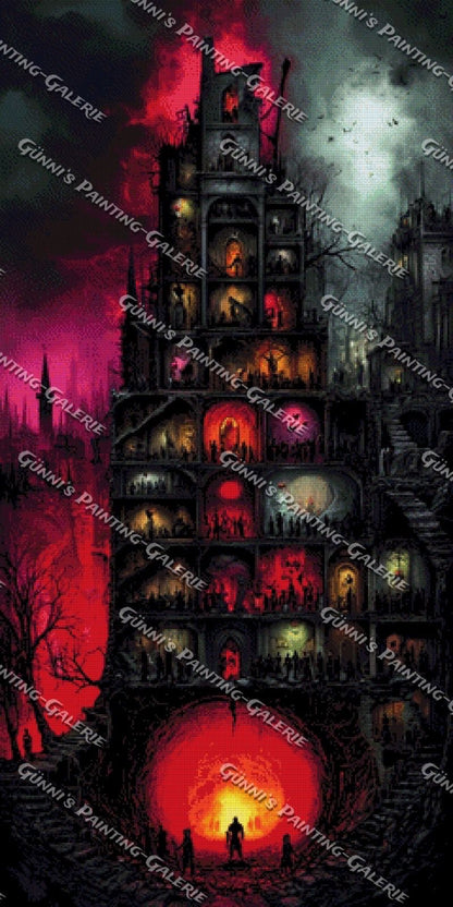 Der Turm der verlorenen Seelen by Karla 60x120 180 Farben