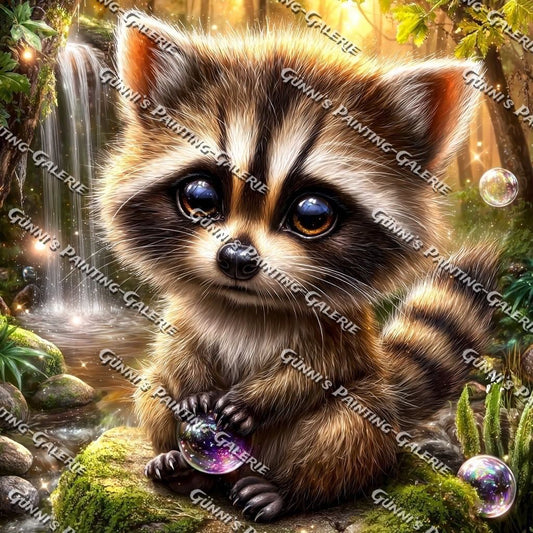 Das kleine Waldpfötchen by illumaris KI_Art 80x80 250 Farben